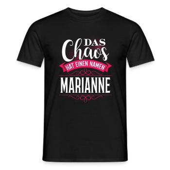 MARIANNE - Chaos - Männer T-Shirt - Schwarz - Vorne - AI Model Male 178 light (178cm)