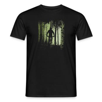 Vélo Waldweg-Radler Offroad Descente VTT - T-shirt homme - noir - Devant - AI Model Male 178 light (178cm)