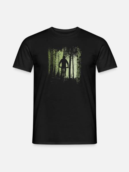 Bicycle Waldweg-Radler Offroad Downhill MTB - Men's T-Shirt - black