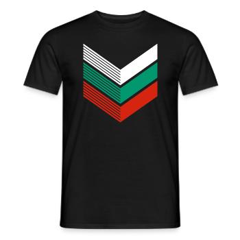 Bulgaria Flag Bulgarian Flag Golden Sands - Men's T-Shirt - black - Front - AI Model Male 178 light (178cm)