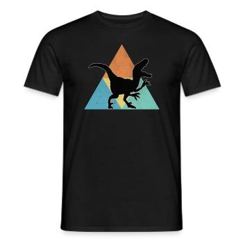 dinosaure - T-shirt homme - noir - Devant - AI Model Male 178 light (178cm)