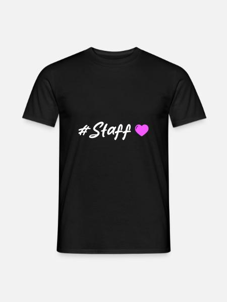 Staff Heart - Men's T-Shirt - black