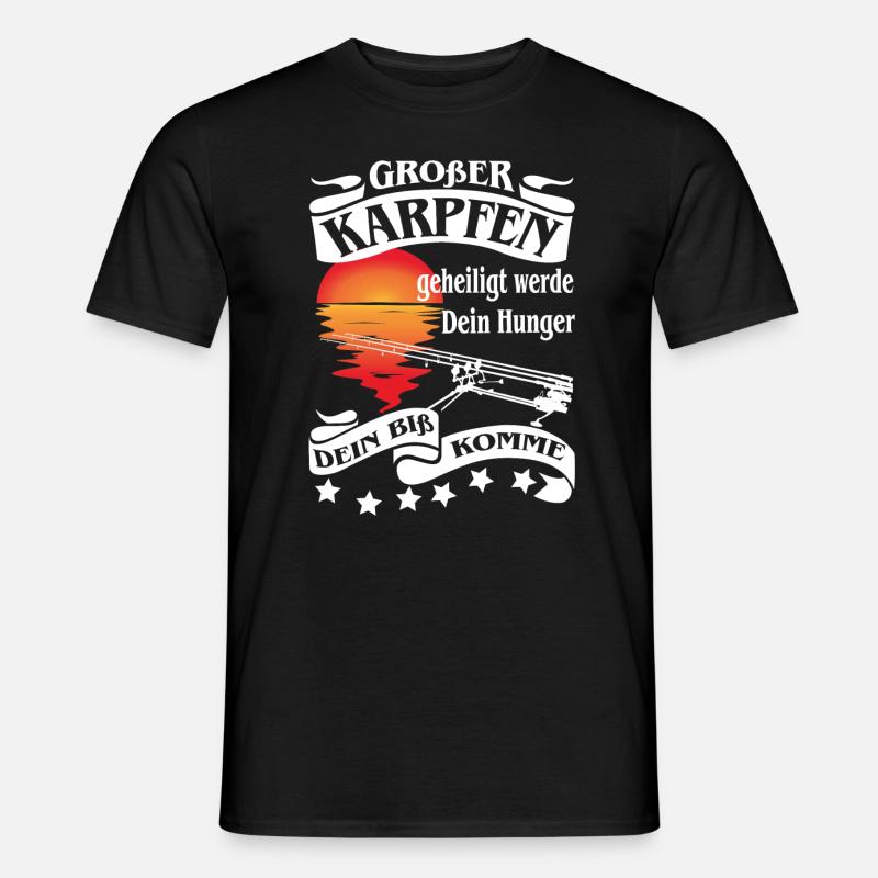 Großer Karpfen - Männer T-Shirt - Schwarz