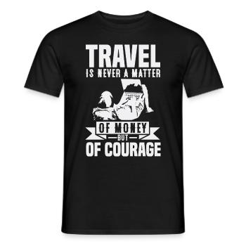 Digital Nomande Saying Idée cadeau - T-shirt homme - noir - Devant - AI Model Male 178 light (178cm)