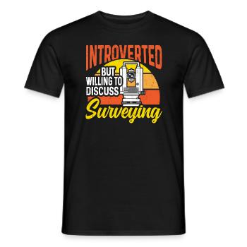 Landvermessung Kartograph Landvermesser - Männer T-Shirt - Schwarz - Vorne - AI Model Male 178 light (178cm)