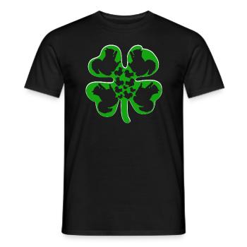 Joyeuse Saint-Patrick enfants forêt animal écureuil - T-shirt homme - noir - Devant - AI Model Male 178 light (178cm)