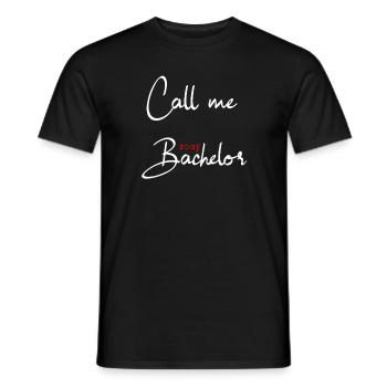 Bachelor 2025 Graduation Graduation - Men's T-Shirt - black - Front - AI Model Male 178 light (178cm)