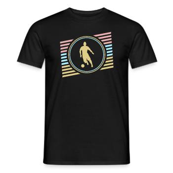 Fussball - Männer T-Shirt - Schwarz - Vorne - AI Model Male 178 light (178cm)