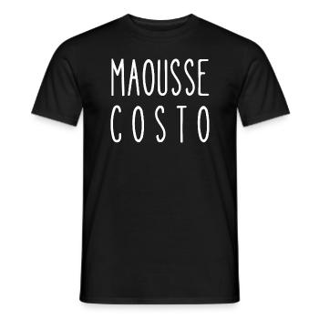 maousse costo - T-shirt homme - noir - Devant - AI Model Male 178 light (178cm)