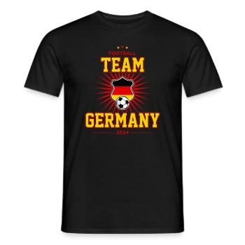 Team Germany - Men's T-Shirt - black - Front - AI Model Male 178 light (178cm)