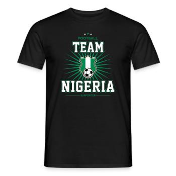Nigeria - Men's T-Shirt - black - Front - AI Model Male 178 light (178cm)