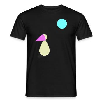 Longing Moonlight Gift - Men's T-Shirt - black - Front - AI Model Male 178 light (178cm)