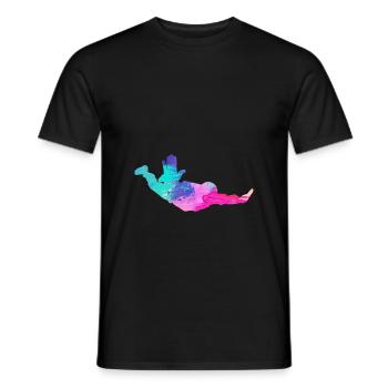 Fallschirmspringen Fallschirmspringer - Männer T-Shirt - Schwarz - Vorne - AI Model Male 178 light (178cm)
