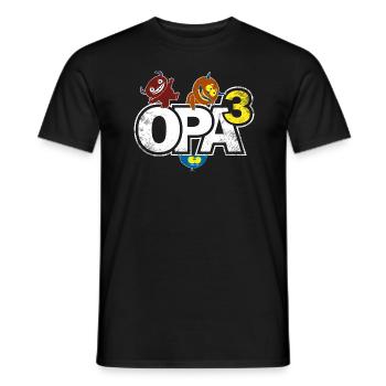 Paparmotiv > Opa hoch drei Opa³ > Opa des Jahres - Männer T-Shirt - Schwarz - Vorne - AI Model Male 178 light (178cm)