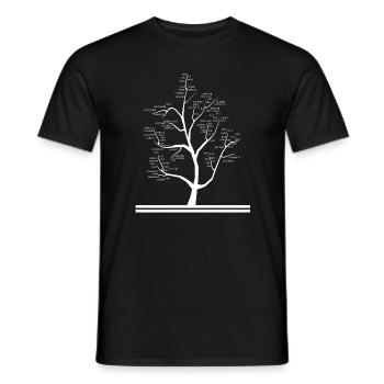 Computer Science Teacher Binary Code Tree Structure Gift - Men's T-Shirt - black - Front - AI Model Male 178 light (178cm)