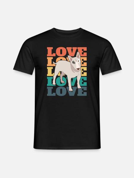 Bull Terrier - Amour - T-shirt homme - noir