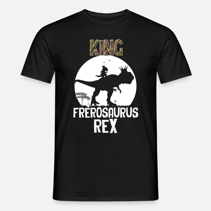 King Frerosaurus Rex - Men's T-Shirt - black