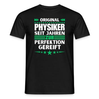 Les physiciens ont mûri jusqu’à la perfection - T-shirt homme - noir - Devant - AI Model Male 178 light (178cm)