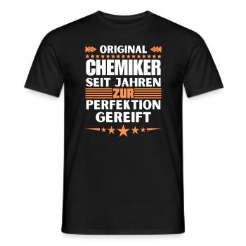 Chemists matured to perfection - Men's T-Shirt - black - Front - AI Model Male 178 light (178cm)
