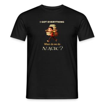 Lasst den Kleinen ihre Phantasie - Männer T-Shirt - Schwarz - Vorne - AI Model Male 178 light (178cm)