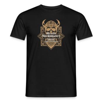 Nercromancy Rules RPG-Spiel - Männer T-Shirt - Schwarz - Vorne - AI Model Male 178 light (178cm)