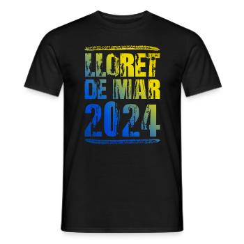 Lloret De Mar 2024 Bunt Urlaub - Männer T-Shirt - Schwarz - Vorne - AI Model Male 178 light (178cm)