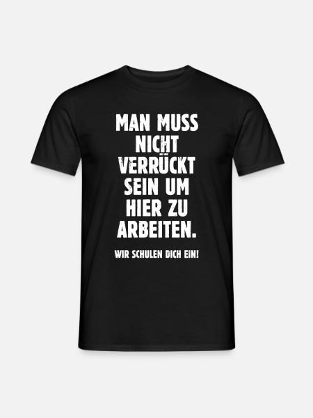 Lustiges Büro Shirt für die Arbeit - Männer T-Shirt - Schwarz