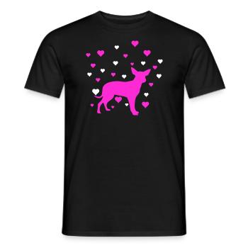 Chihuahua - Men's T-Shirt - black - Front - AI Model Male 178 light (178cm)