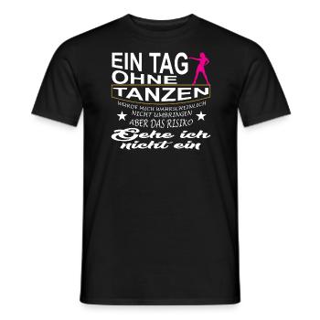 Chemise de danse • Danse de ballet • Cadeau - T-shirt homme - noir - Devant - AI Model Male 178 light (178cm)