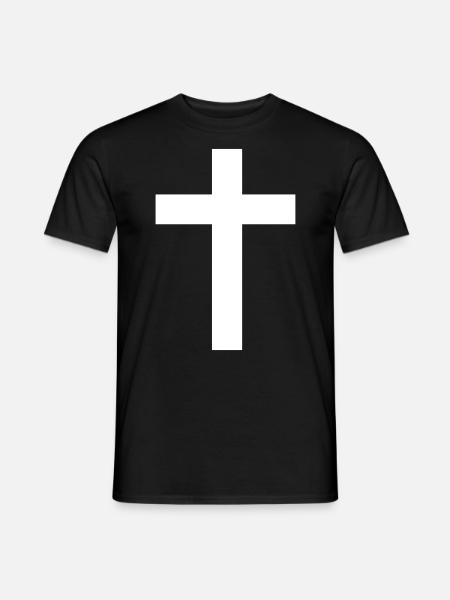 kreuz - Männer T-Shirt - Schwarz