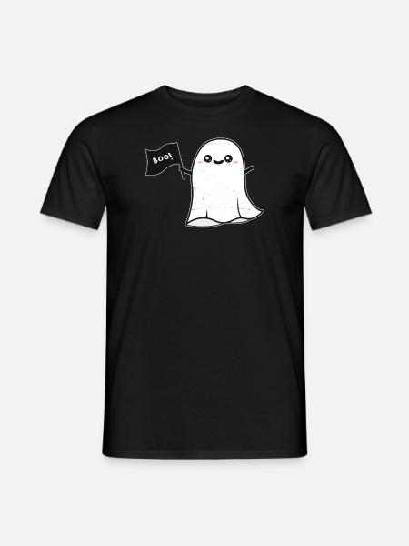Geist Buh - Männer T-Shirt - Schwarz