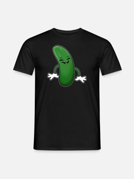 Courgettes drôles - T-shirt homme - noir