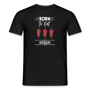 Doner kebab saying - Men's T-Shirt - black - Front - AI Model Male 178 light (178cm)