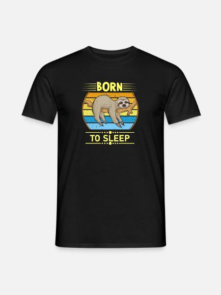 Sloth funny - Men's T-Shirt - black