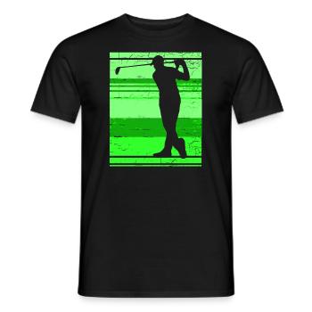 Golf Golfer - Men's T-Shirt - black - Front - AI Model Male 178 light (178cm)