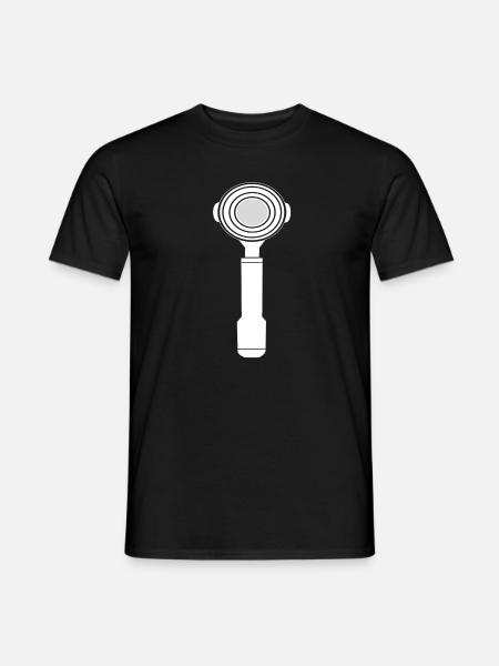 Portafilter White - Men's T-Shirt - black