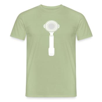 Siebträger Weiß - Männer T-Shirt - Sage - Vorne - AI Model Male 178 light (178cm)