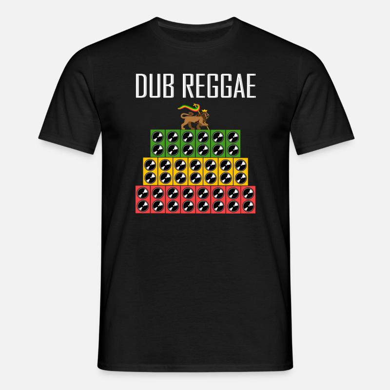 Dub Reggae Sound System Stack - Men's T-Shirt - black