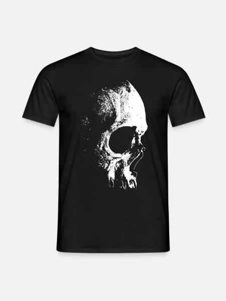 Big Skull Face - Männer T-Shirt - Schwarz