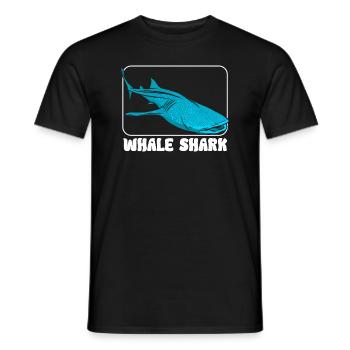 Whale shark - Men's T-Shirt - black - Front - AI Model Male 178 light (178cm)