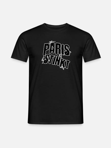Paris stinkt - Männer T-Shirt - Schwarz