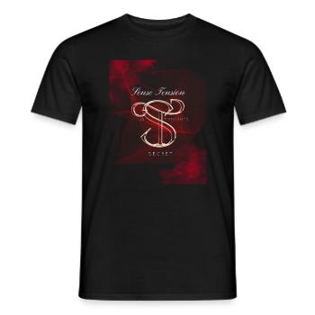 Sense Tension Design - Men's T-Shirt - black - Front - AI Model Male 178 light (178cm)