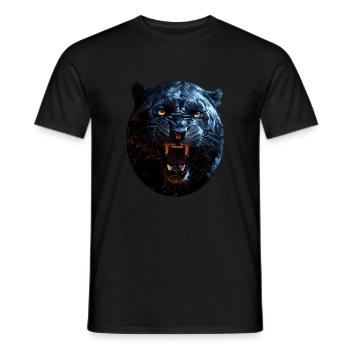 Panther - Männer T-Shirt - Schwarz - Vorne - AI Model Male 178 light (178cm)
