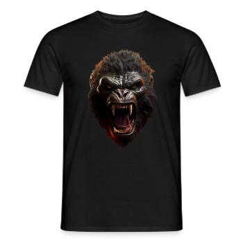 Gorilla - Men's T-Shirt - black - Front - AI Model Male 178 light (178cm)