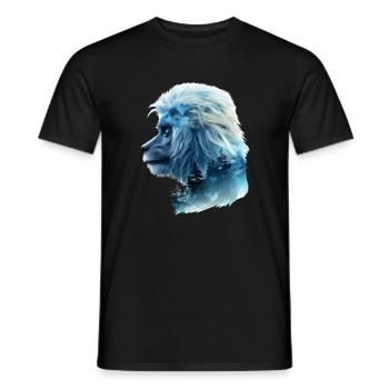 Gibbon - Männer T-Shirt - Schwarz - Vorne - AI Model Male 178 light (178cm)