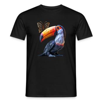 Toucan - T-shirt homme - noir - Devant - AI Model Male 178 light (178cm)