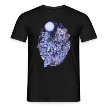 Schneekönigin Winter Märchen Christian Anderson - Männer T-Shirt - Schwarz - Vorne - AI Model Male 178 light (178cm)