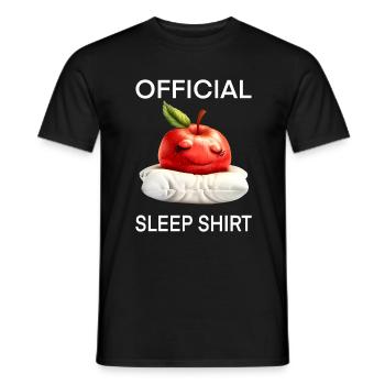 Apfel - Männer T-Shirt - Schwarz - Vorne - AI Model Male 178 light (178cm)
