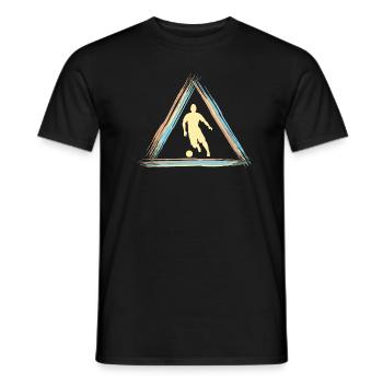 Fussball - Männer T-Shirt - Schwarz - Vorne - AI Model Male 178 light (178cm)