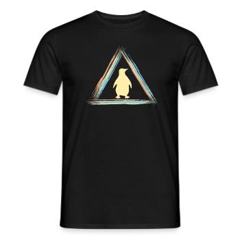 Pinguin - Männer T-Shirt - Schwarz - Vorne - AI Model Male 178 light (178cm)